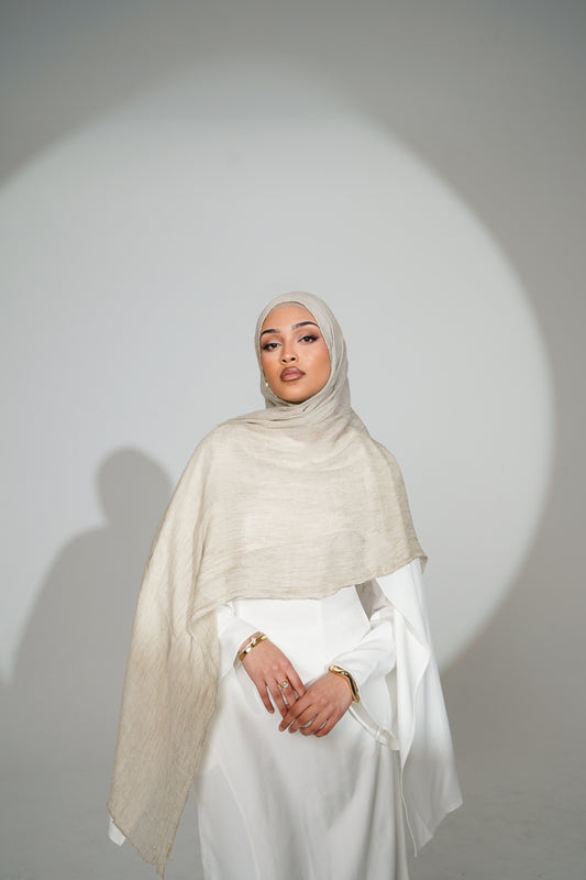 Light Khaki Textured Rayon Set