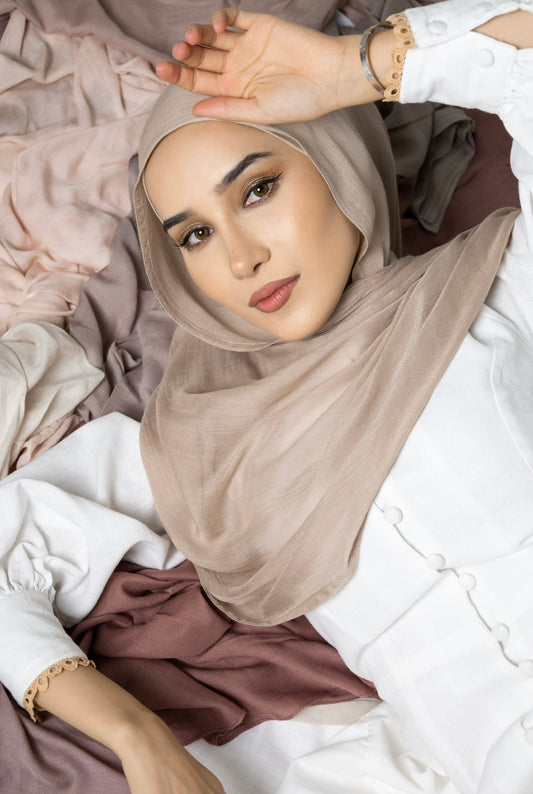 Luxury Nude Modal Hijab