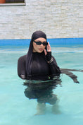 Load image into Gallery viewer, BLACK Swim Hijab Wrap