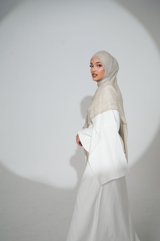 Light Khaki Textured Rayon Set