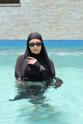 Load image into Gallery viewer, BLACK Swim Hijab Wrap