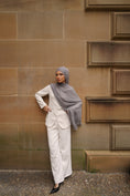 Load image into Gallery viewer, Purple Grey Seamless Rayon Hijab