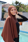 Load image into Gallery viewer, Brown Swim Hijab Wrap