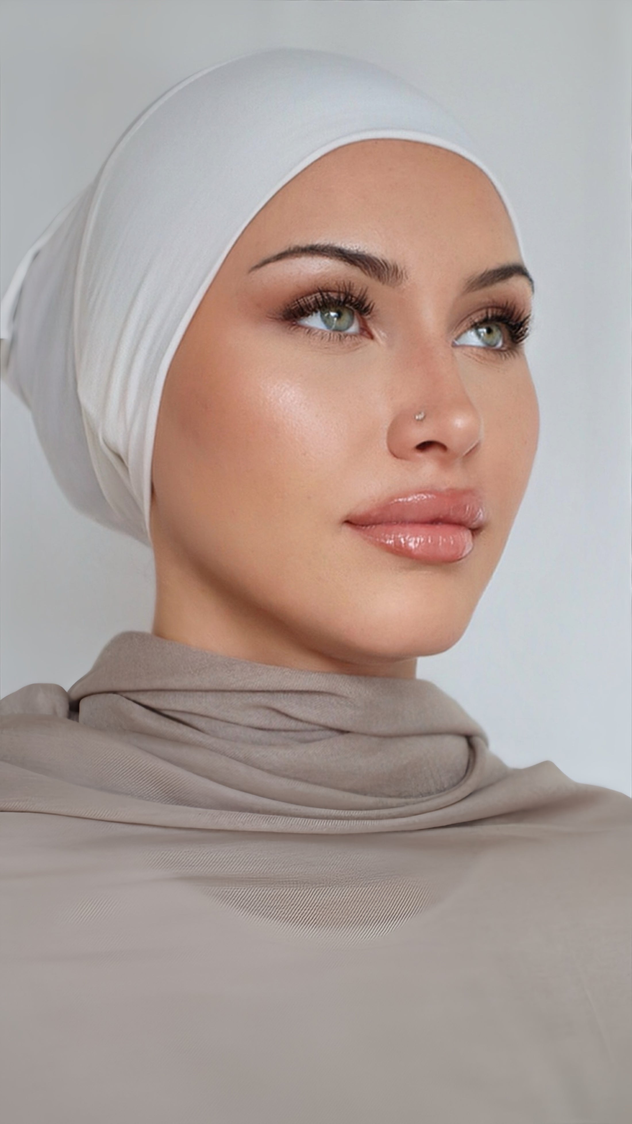 White Bamboo Non Slip Cap