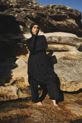 Load image into Gallery viewer, Black Swim Dress - Cover Up - Trench