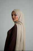 Load image into Gallery viewer, Sand Nude Velvet Grip Undercap and Hijab Set