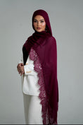 Load image into Gallery viewer, Dark Cherry Lace Modal