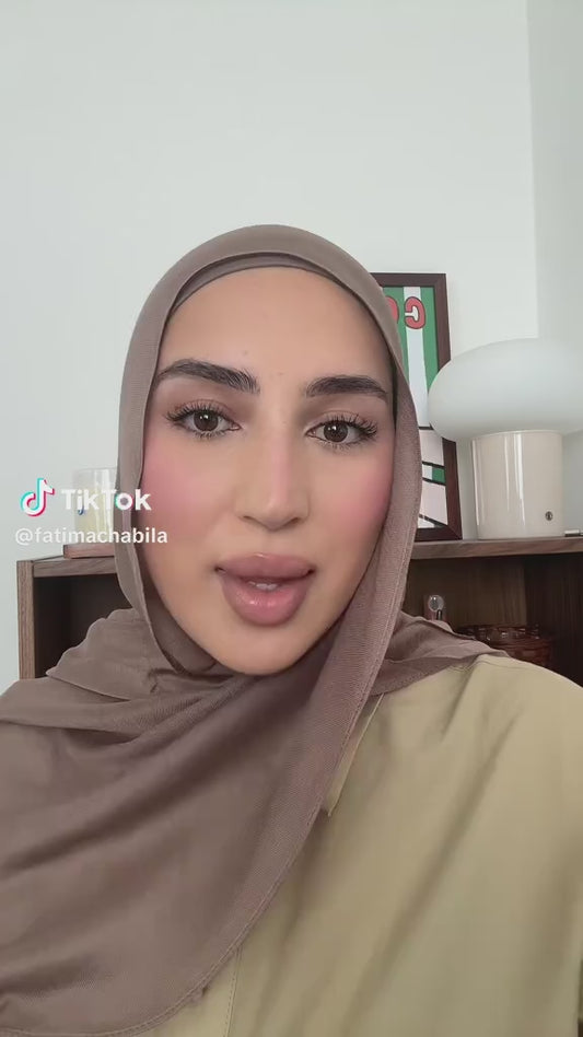 Dark Mushroom Non Slip Hijab and Cap Set