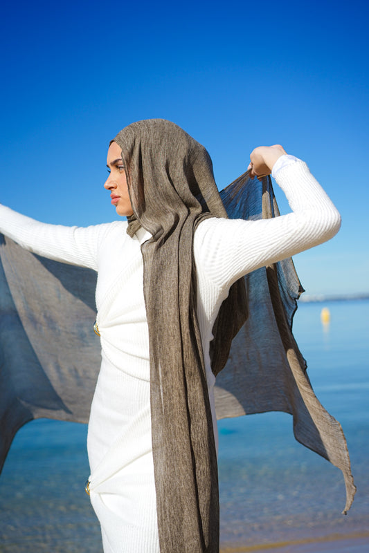 Granite Mocha Marble Rayon Hijab