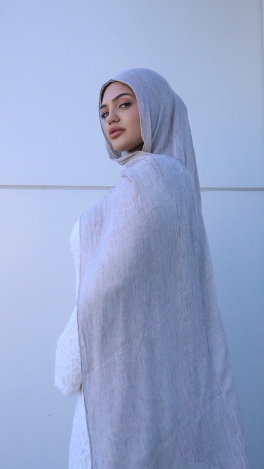 Light Grey Rayon Hijab Only