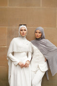 Load image into Gallery viewer, Timeless Grey Seamless Rayon Hijab
