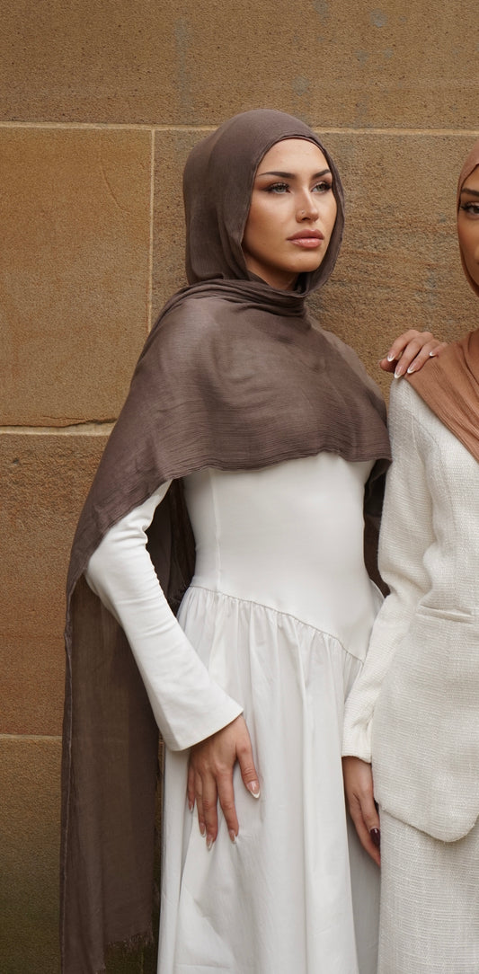 Timeless Mocha Seamless Rayon Hijab