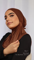 Load image into Gallery viewer, Sports Brown Ninja Non Slip / Swim Hijab
