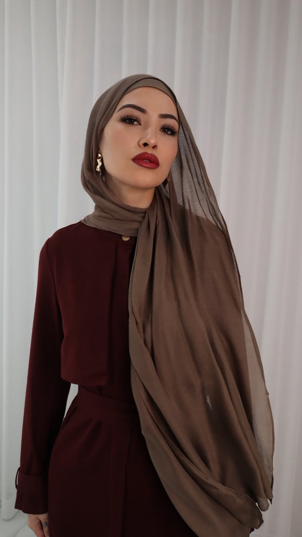 Dark Mushroom Hijab Only