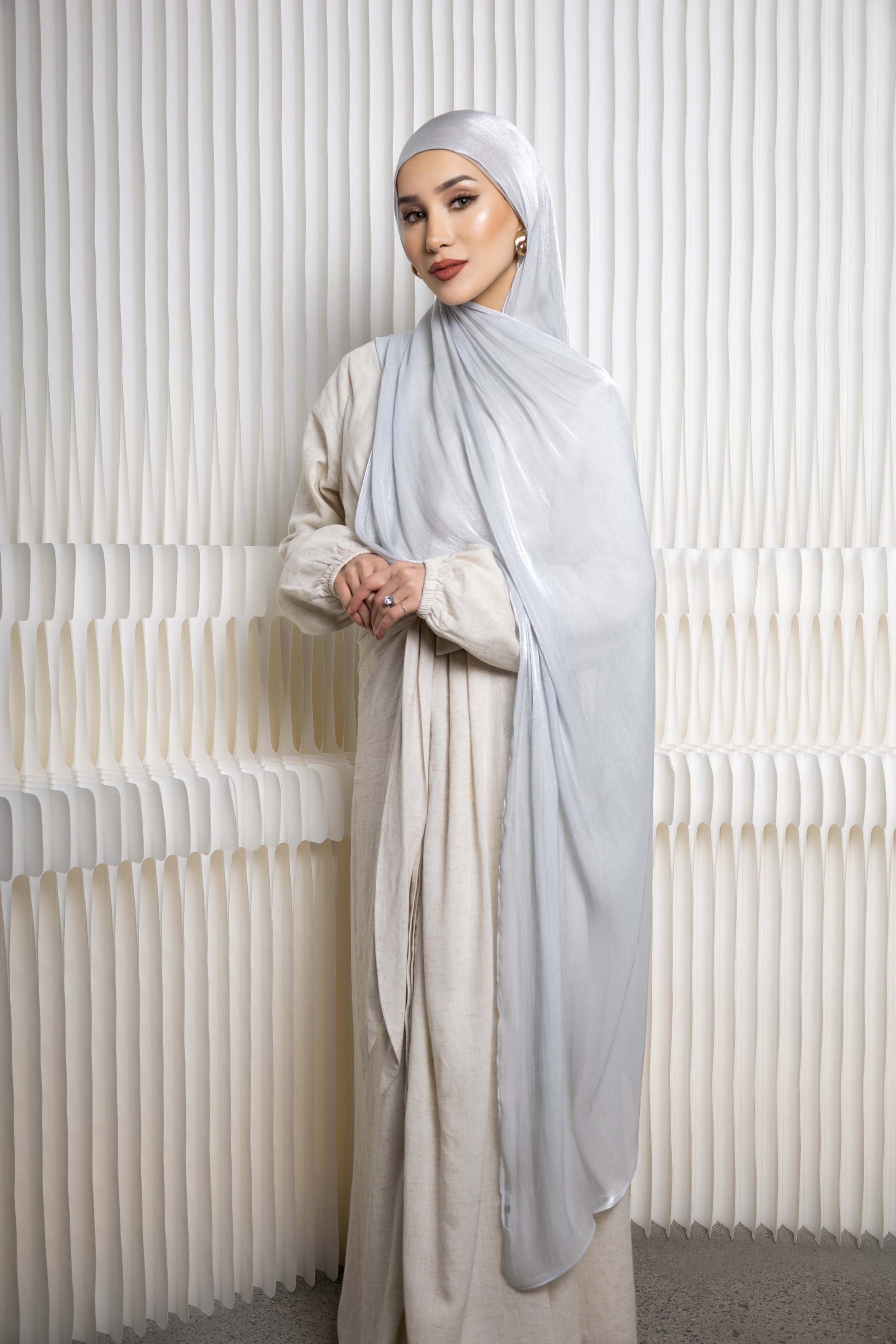 Silver Almas Hijab
