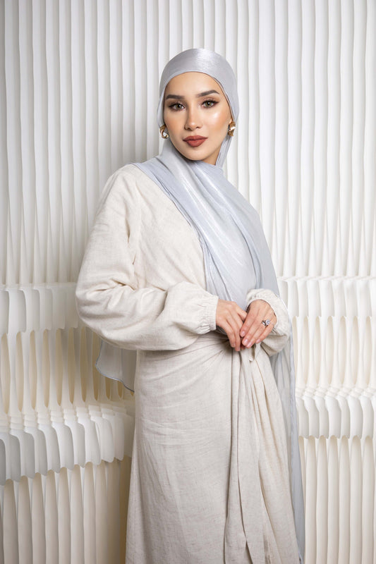 Silver Almas Hijab