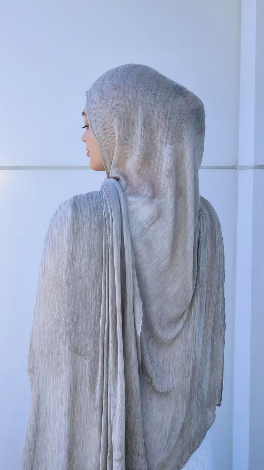 Khaki Nude Texture Rayon Hijab Set