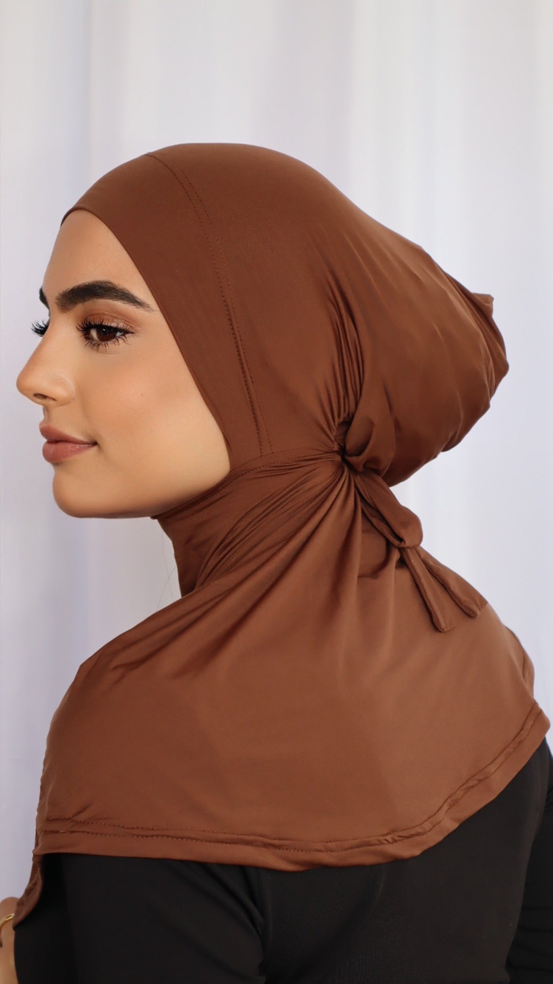 Sports Brown Ninja Non Slip / Swim Hijab