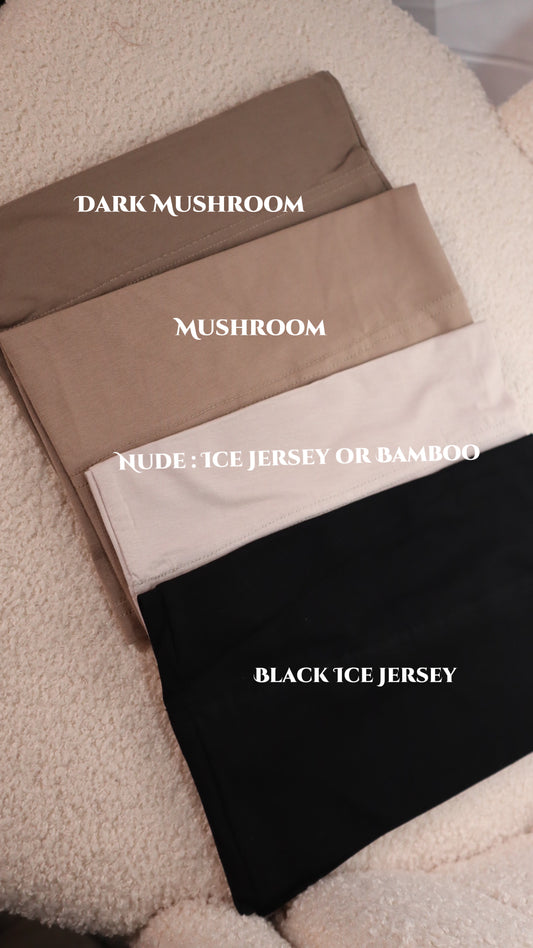 Mushroom Non Slip Hijab and cap