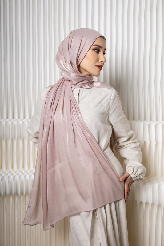 Dior Pink Silk Almas Hijab