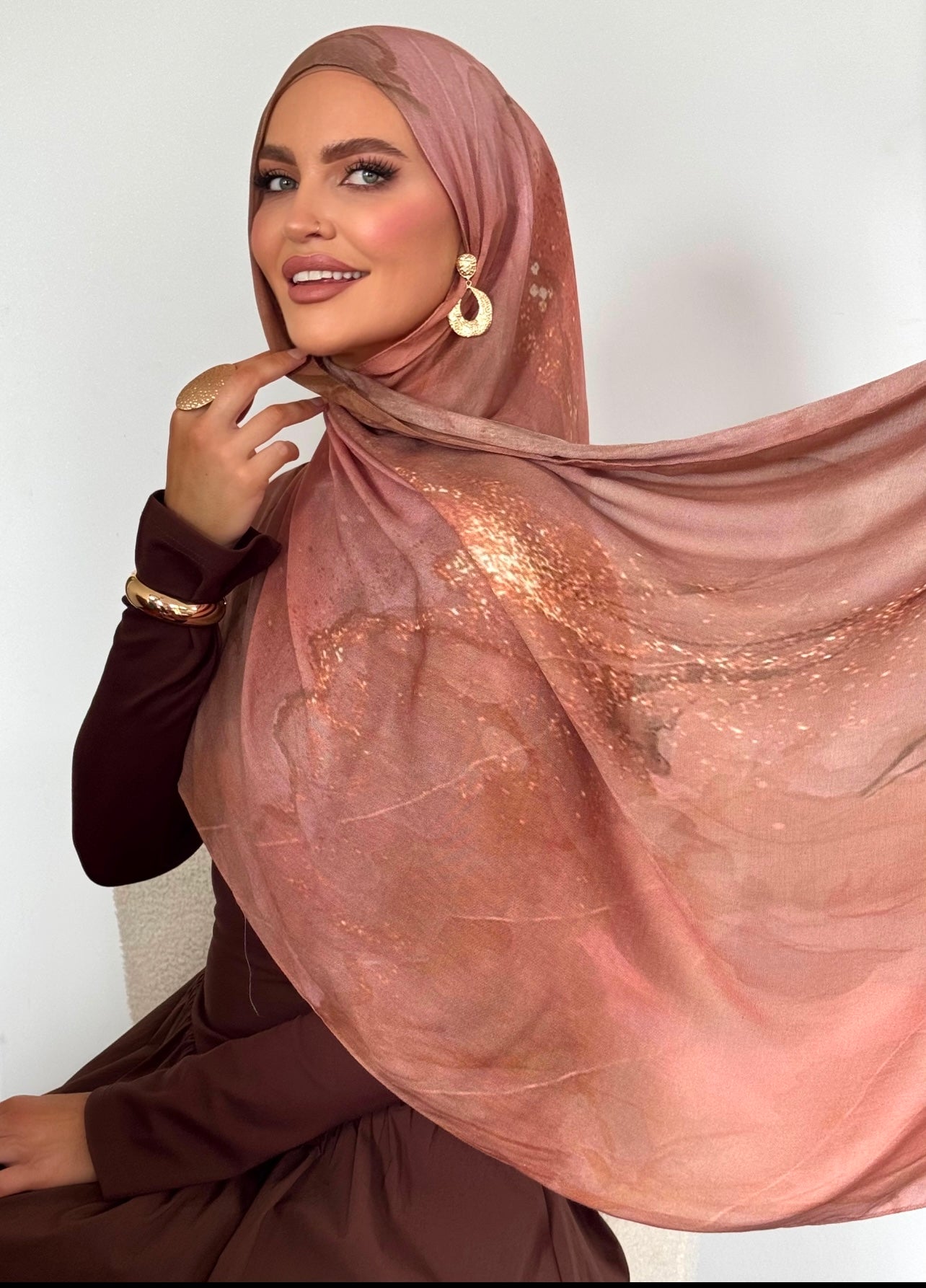 Desert Storm Printed Shawl