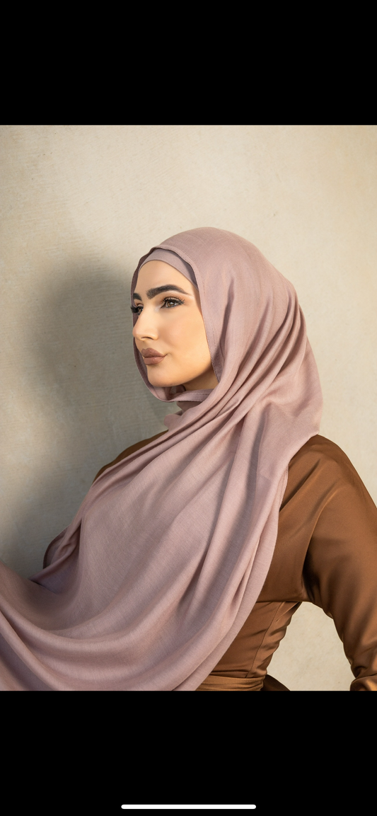 Choc- Mauve Hijab set