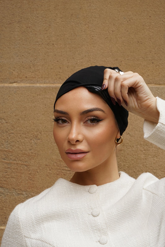 Black Non Slip Cap