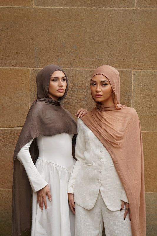 Coral Seamless Rayon Hijab