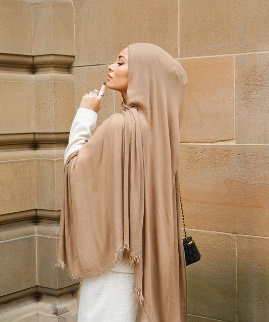Latte Seamless Rayon Hijab