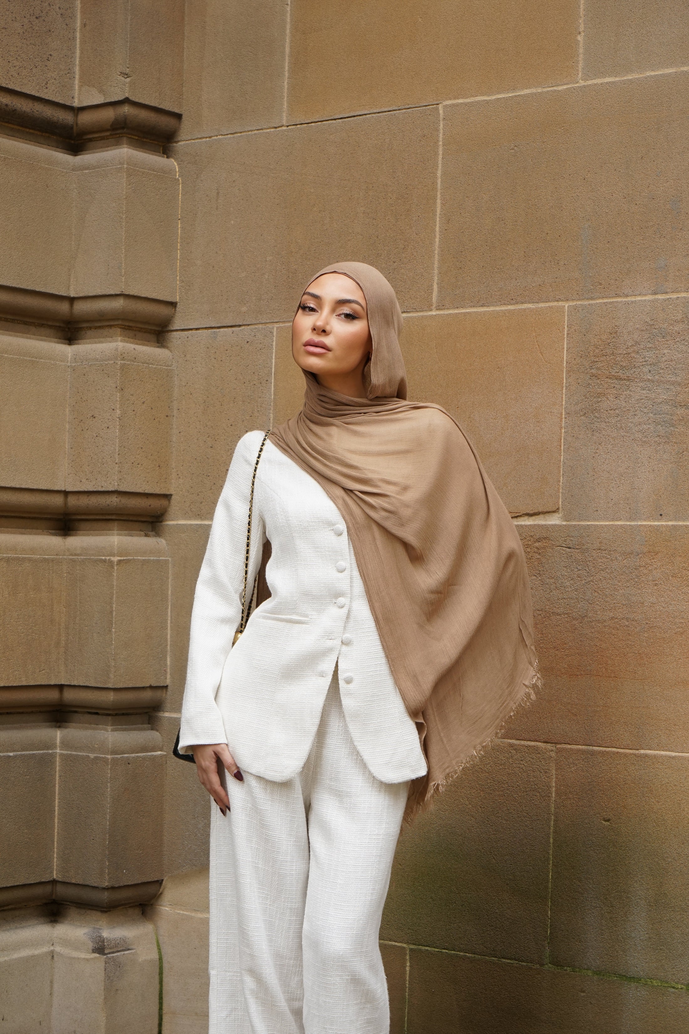 Latte Seamless Rayon Hijab