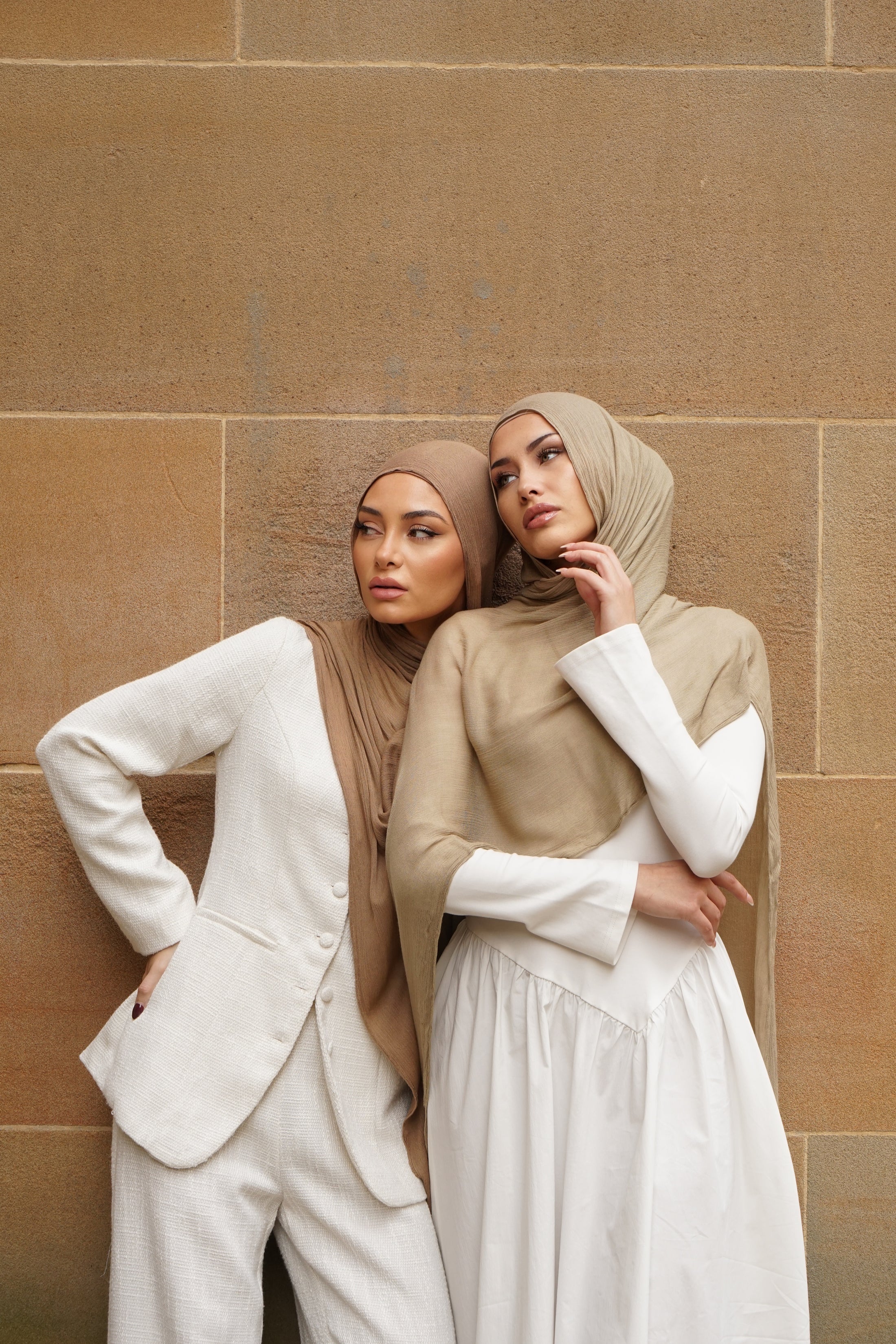Pistachio khaki Seamless Rayon Hijab