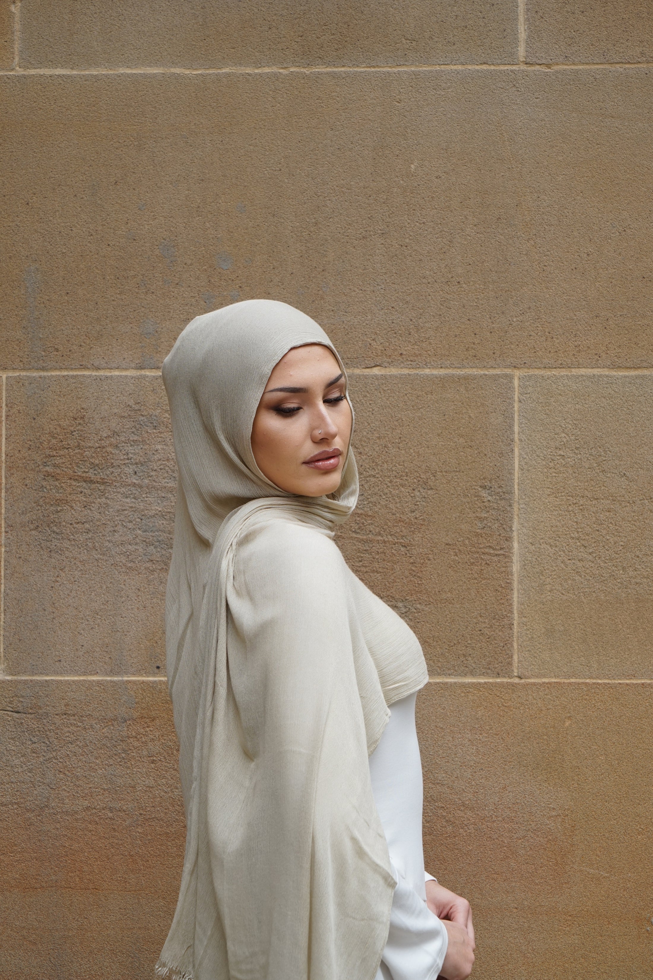 Blonde lemon Seamless Rayon Hijab