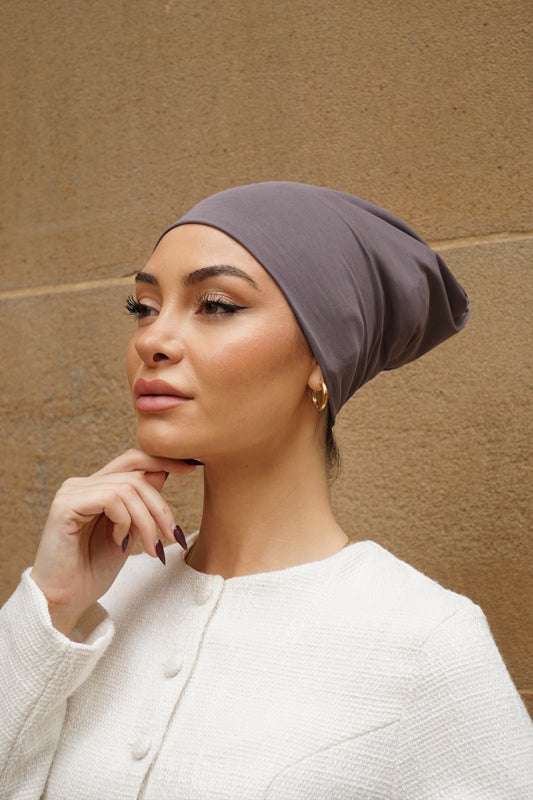 Purple Grey Non Slip Cap