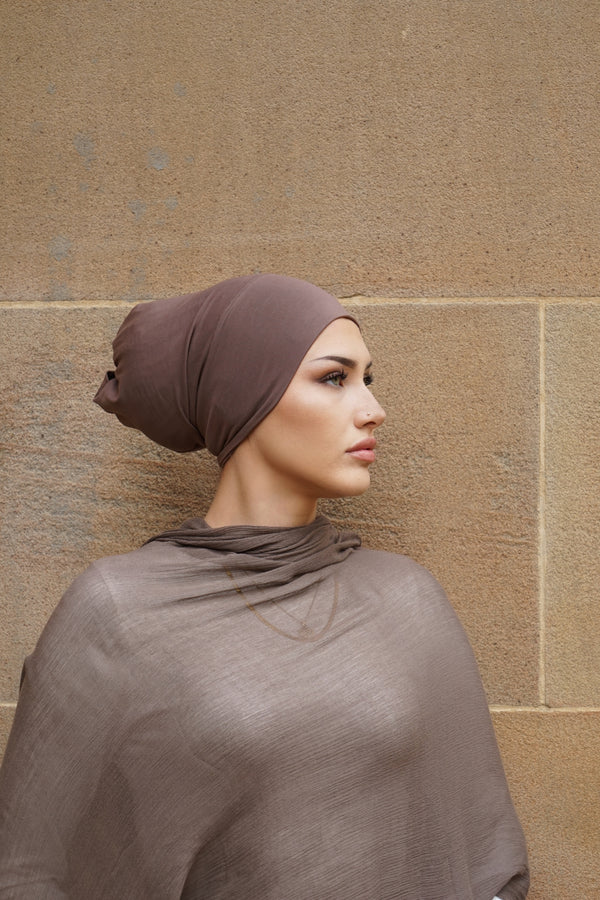 Chocolate Brown Non Slip Cap