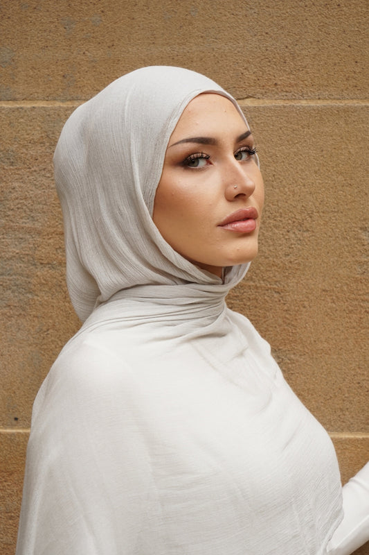 Icy Blue Seamless Rayon Hijab