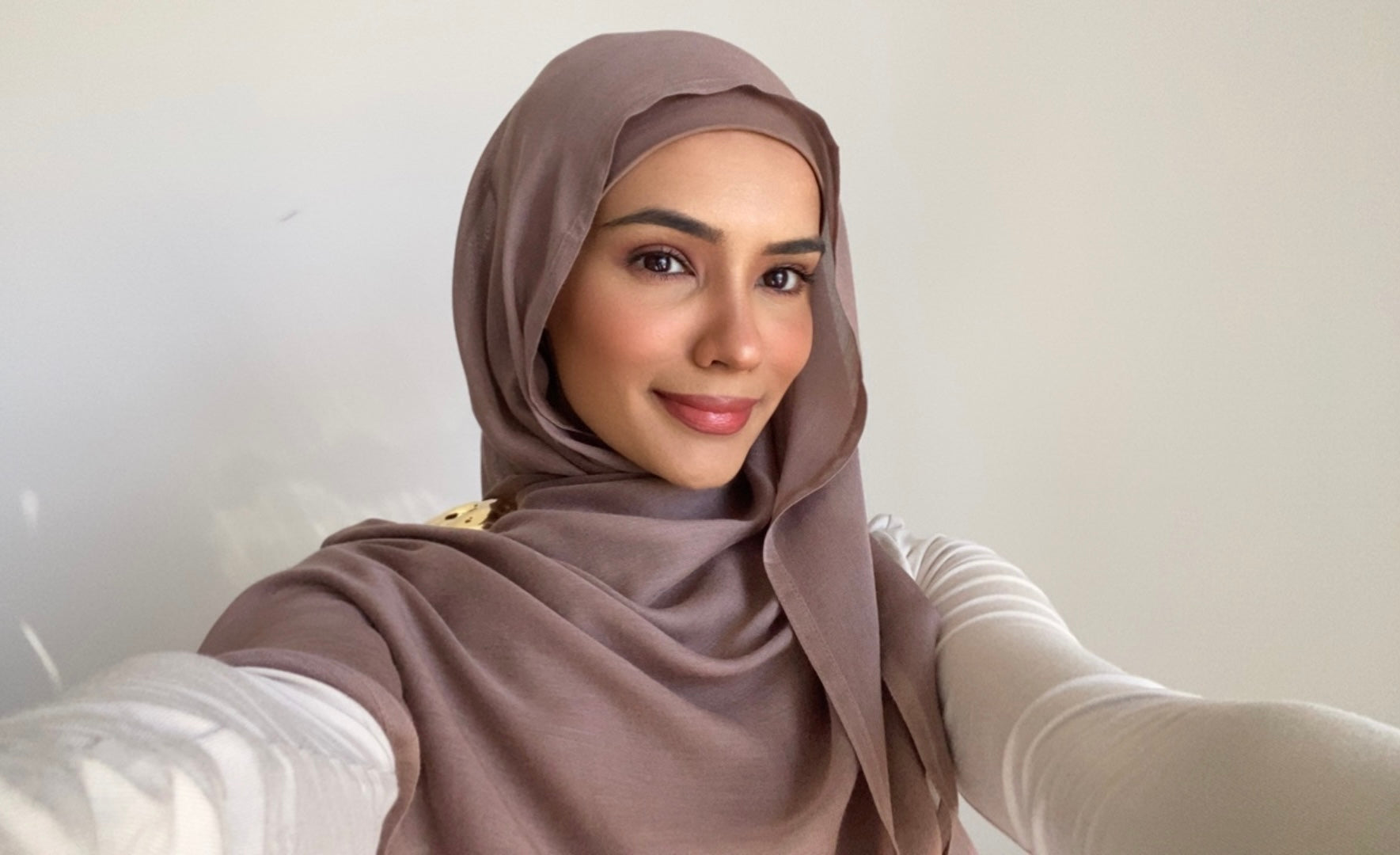 Dark Mocha Hijab & cap set