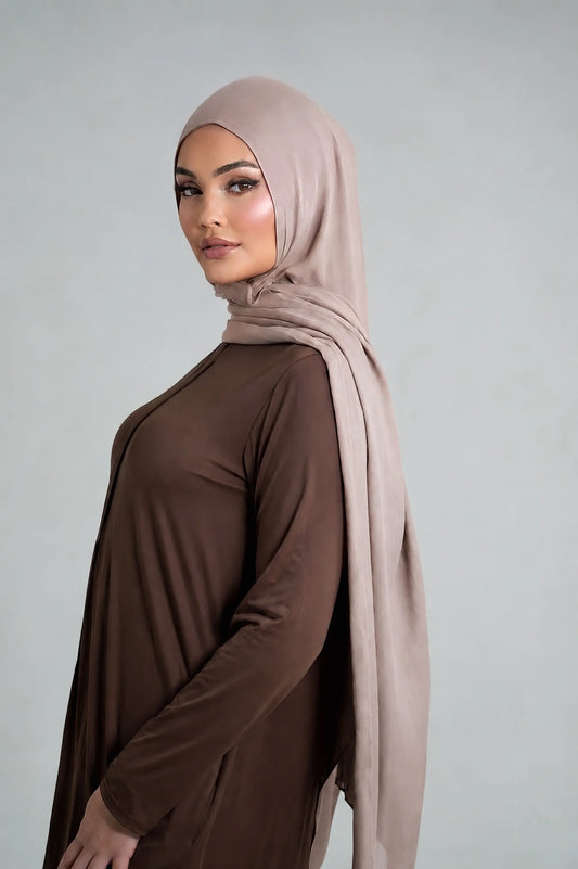 Nude Velvet Grip Undercap & Hijab Set