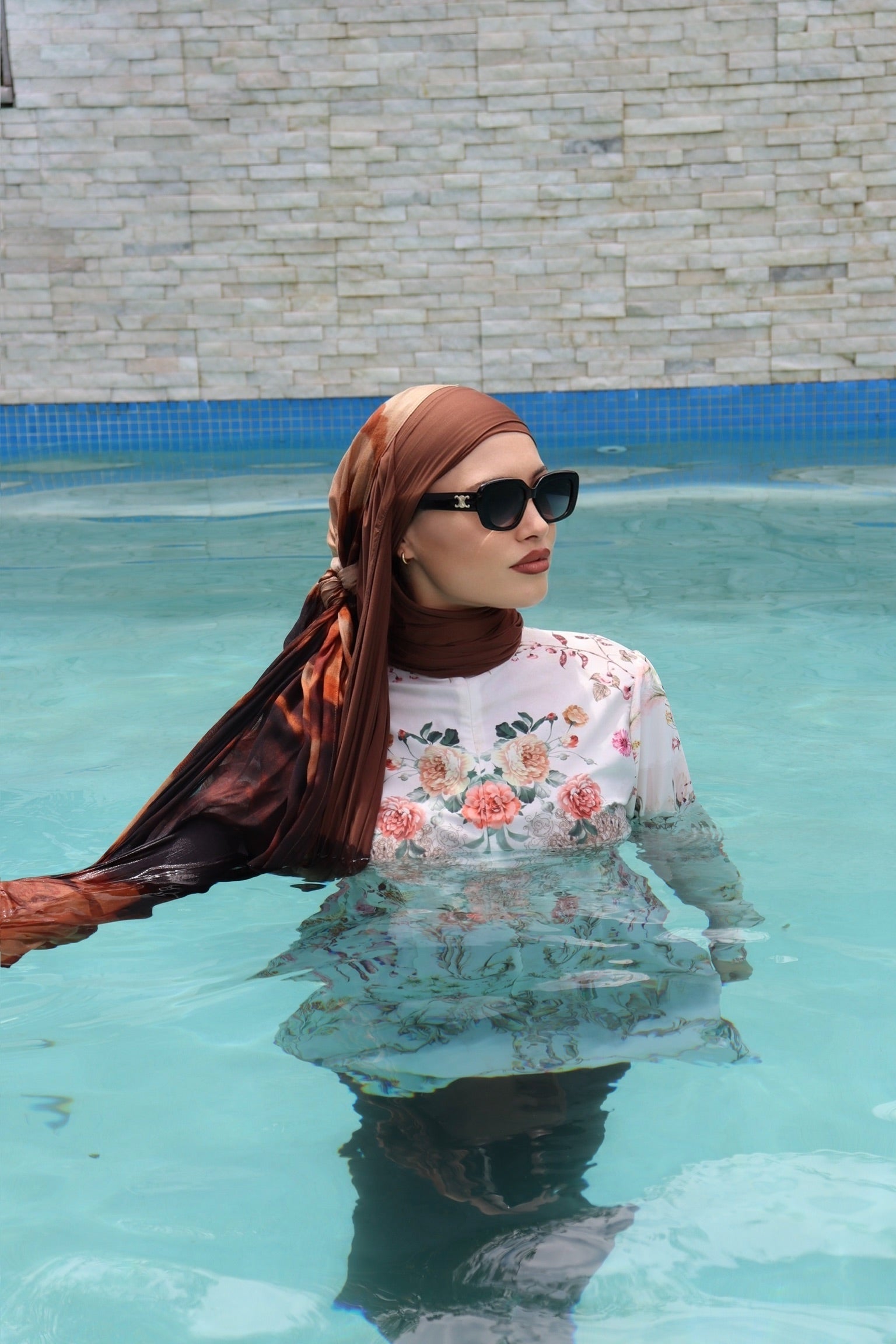 Sport / Swim Brown Non Slip UnderCap Only