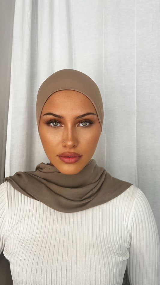Dark Nude Bamboo Non Slip Cap