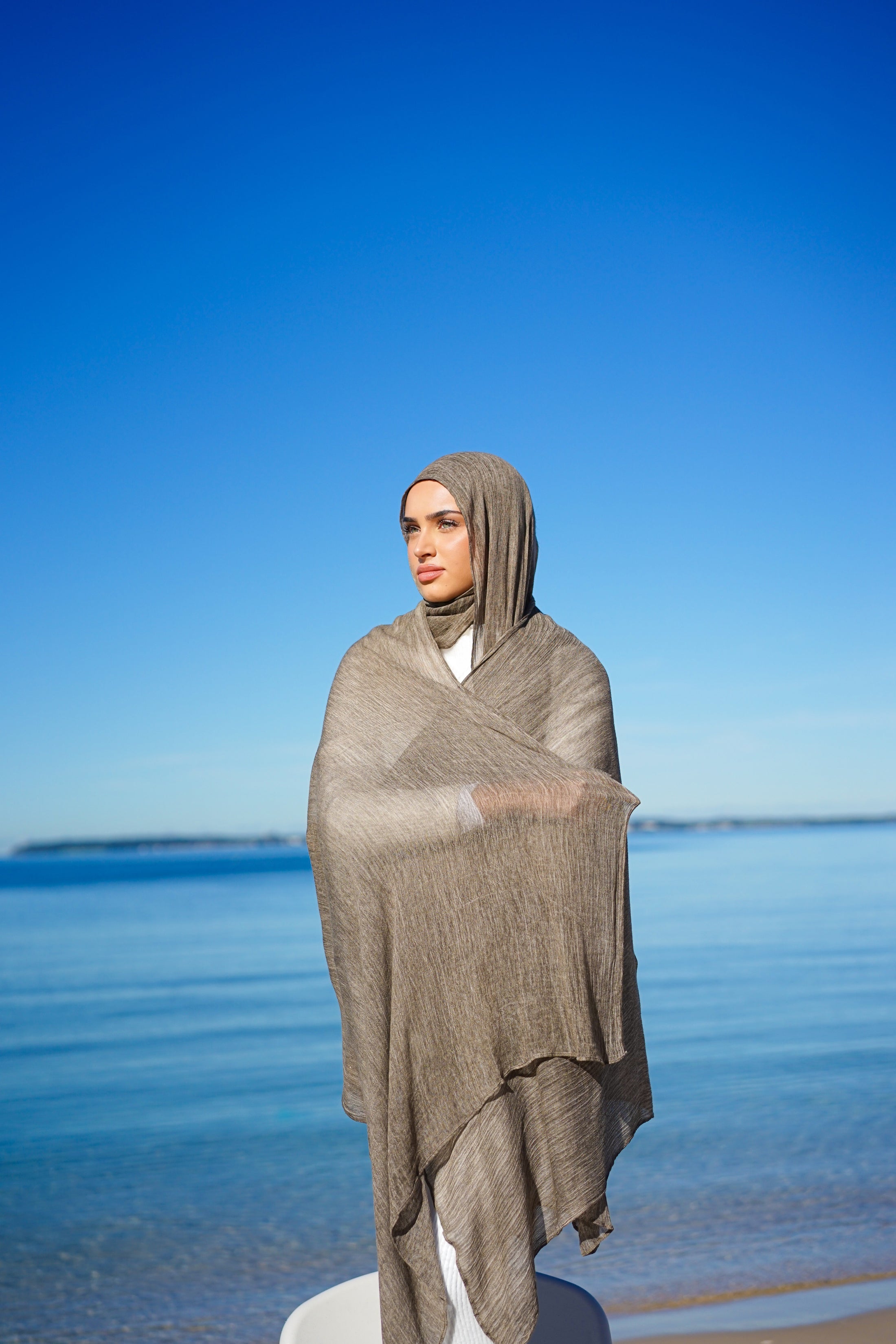 Granite Mocha Marble Rayon Hijab