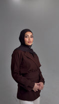 Load image into Gallery viewer, Ganache Brown Velvet Grip Undercap and Hijab Set
