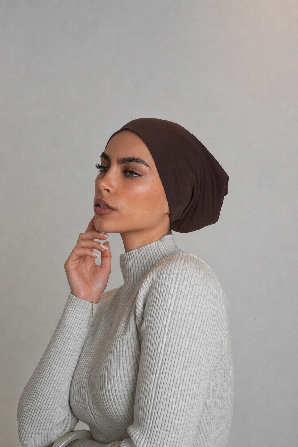 Chocolate Brown Non Slip Cap