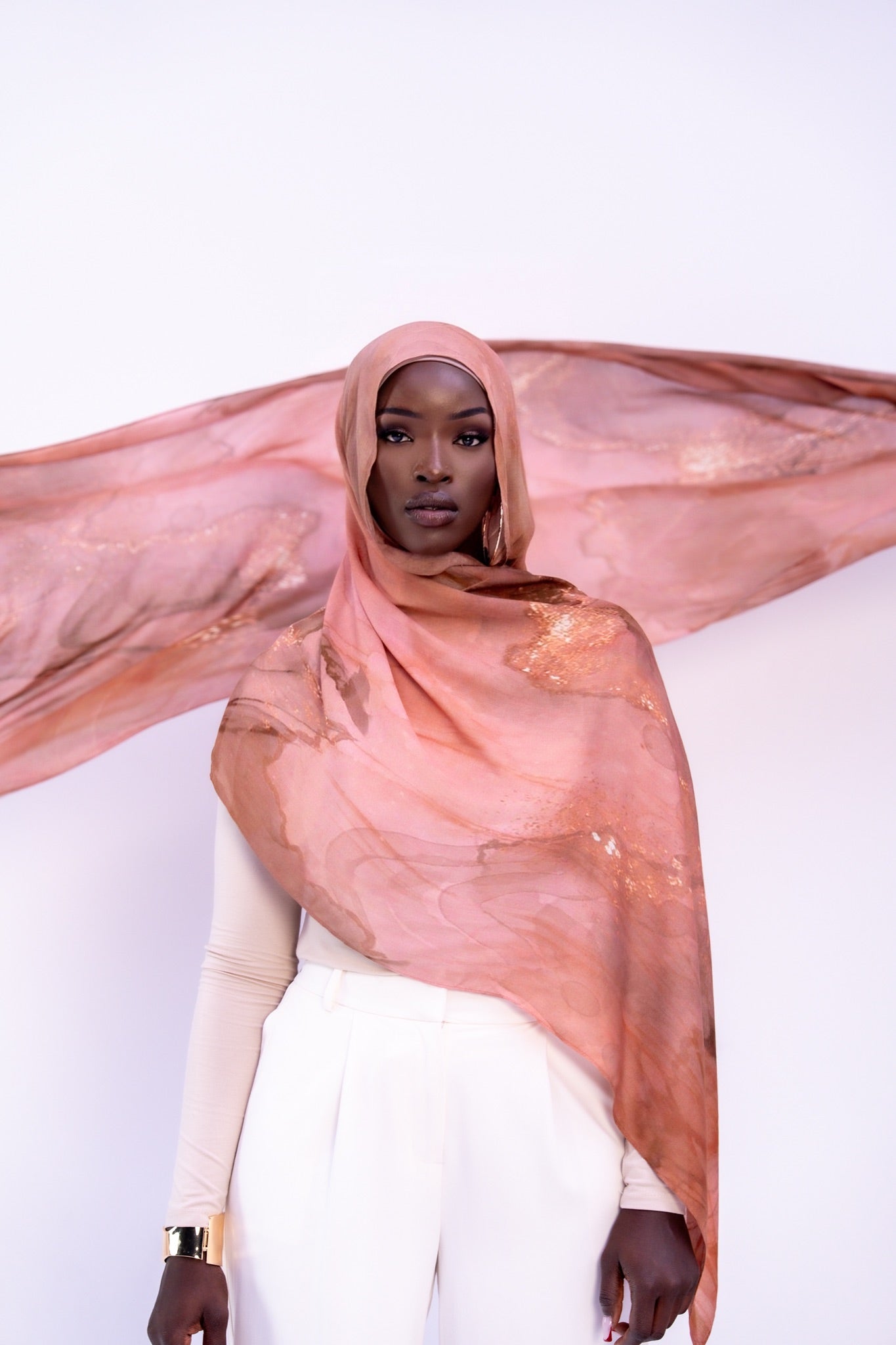Desert Storm Printed Shawl