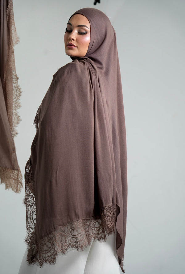 Mocha Cappuccino Lace Modal