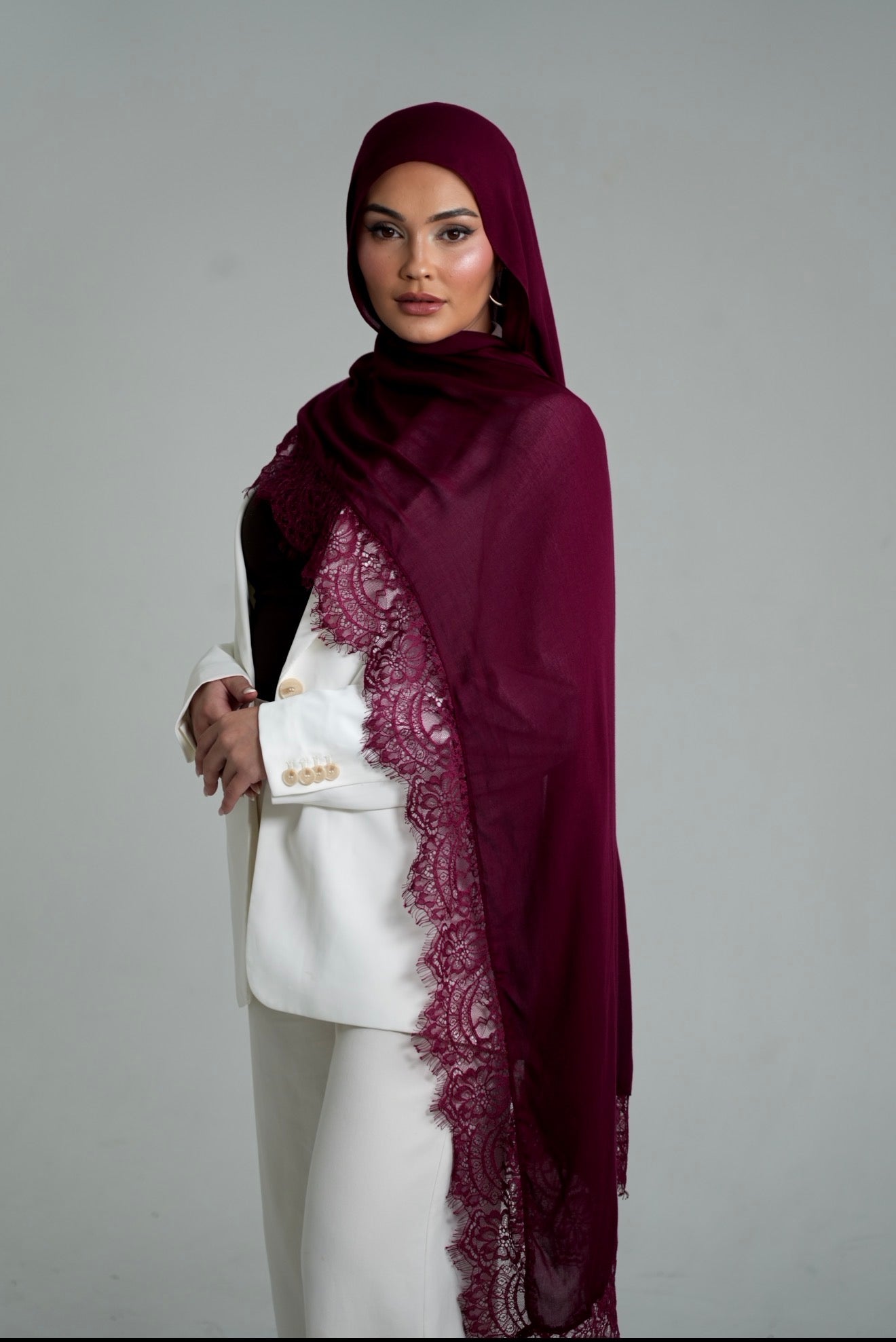 Dark Cherry Lace Modal
