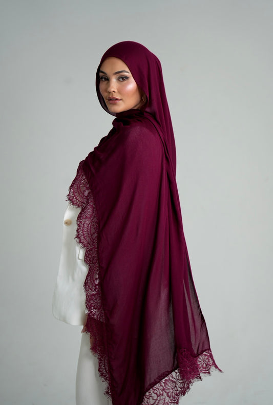 Dark Cherry Lace Modal