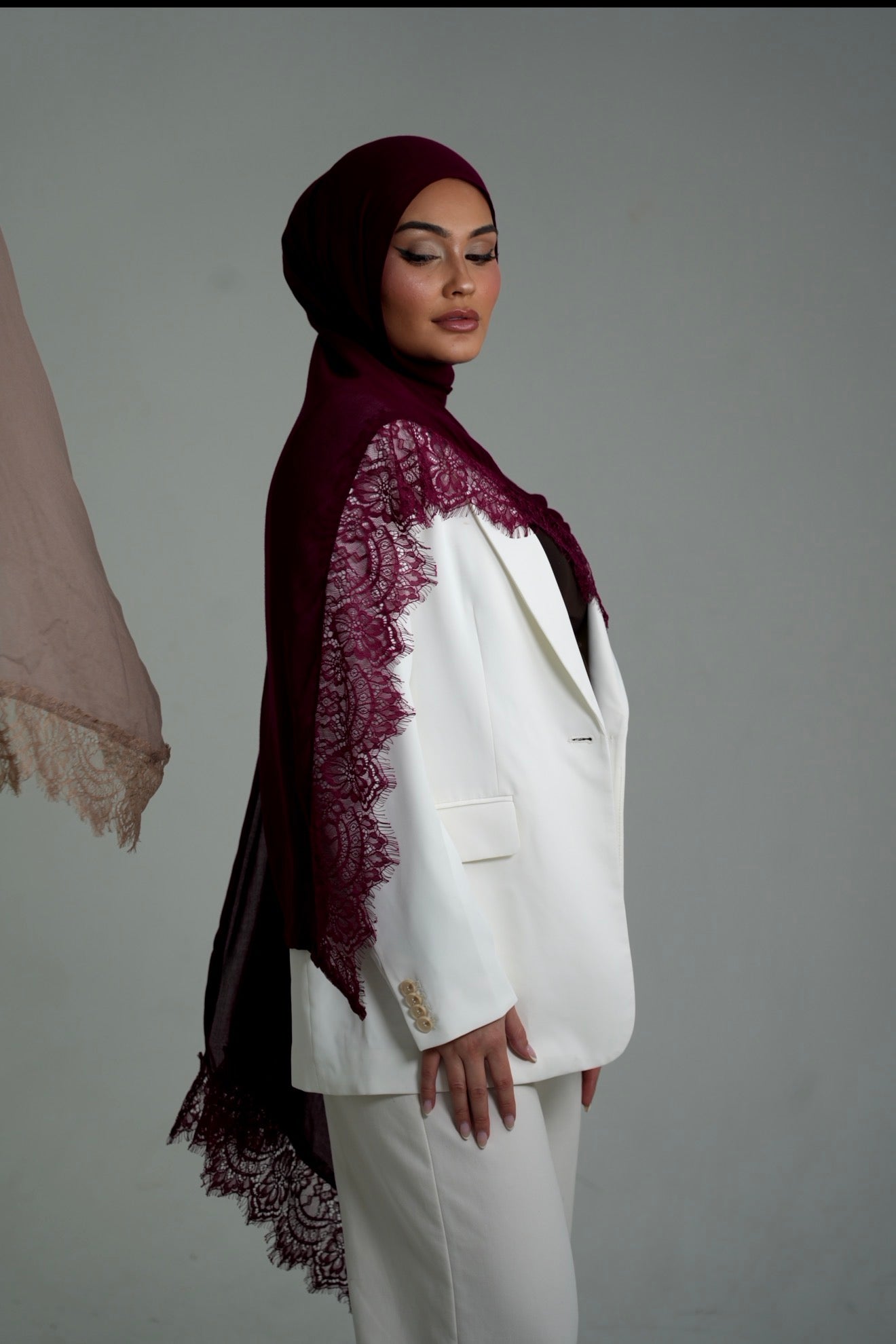 Dark Cherry Lace Modal