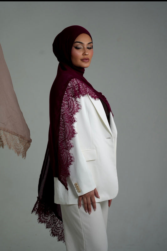 Dark Cherry Lace Modal