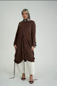 Load image into Gallery viewer, Brown Swim Dress / Cover Up Jacket
