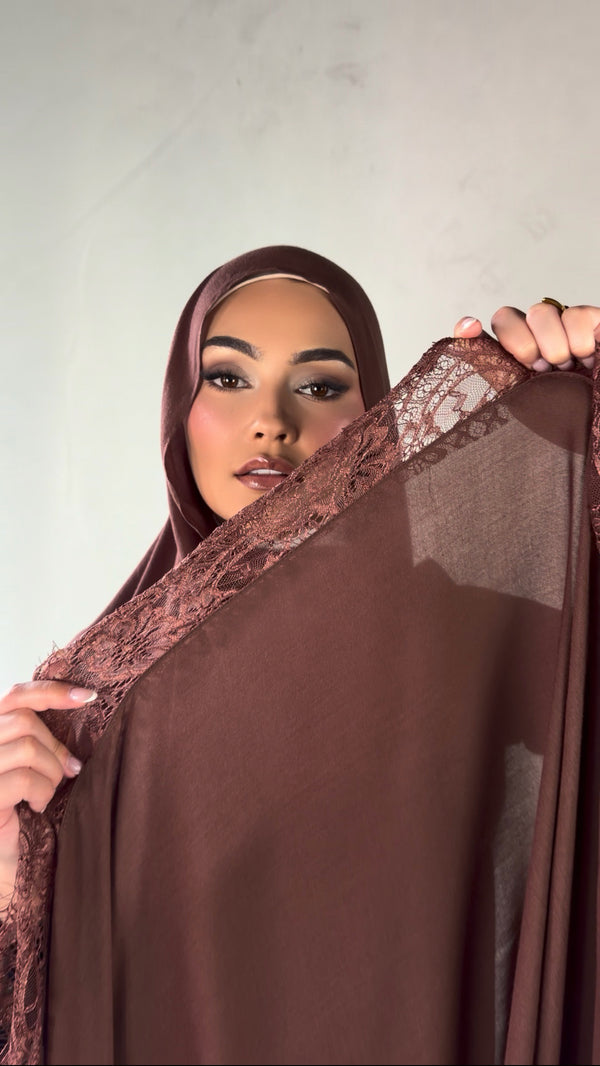 Rose Brown Lace Modal